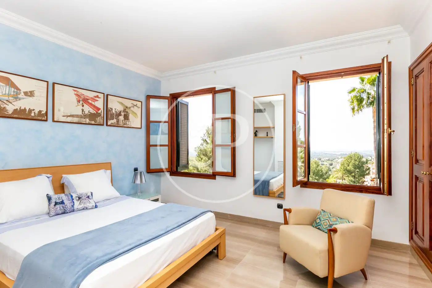 Bedroom of Houses for rent in Bunyola  with Air Conditioner, Heating and Private garden