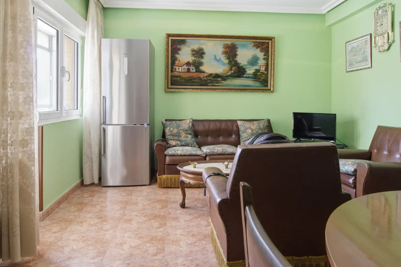 Living room of Flat for sale in Castrillón  with Terrace and Furnished