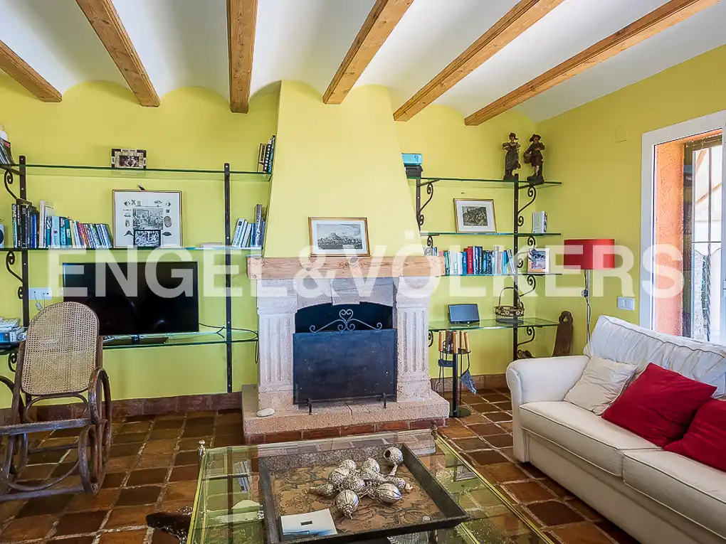 Wohnzimmer von Haus oder Chalet zur Miete in Jávea / Xàbia mit Klimaanlage, Heizung und Privatgarten