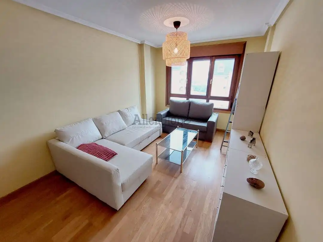 Sala de estar de Piso de alquiler en Oviedo  con Calefacción