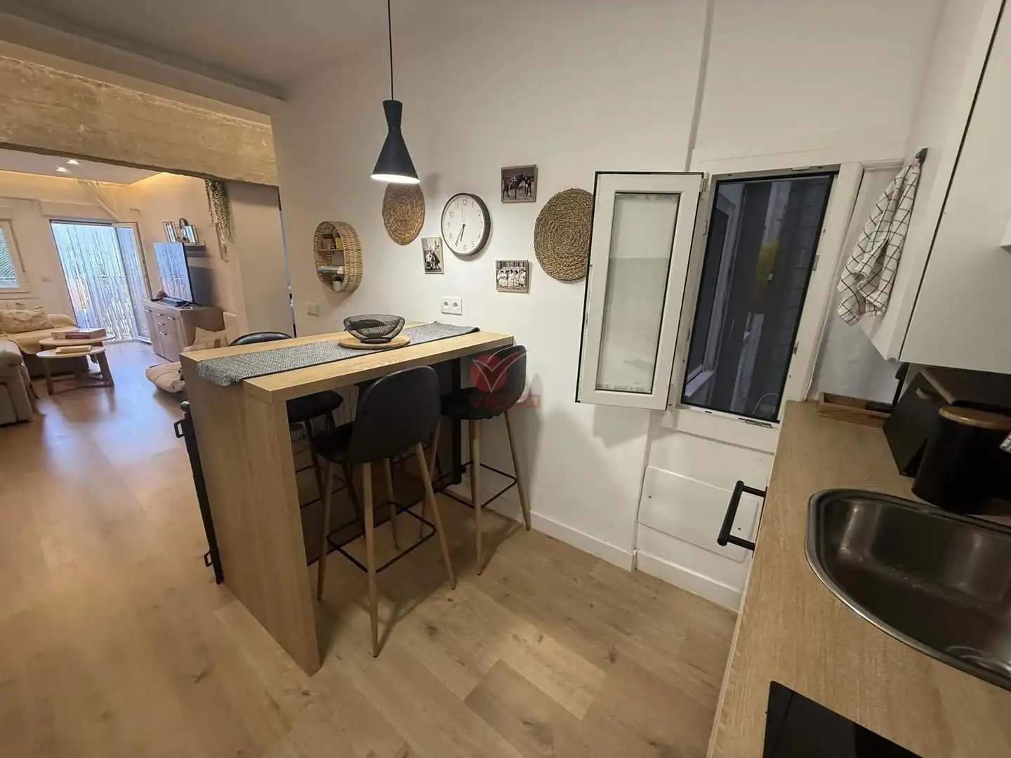 Kitchen of Flat for sale in Cuenca  with Heating, Terrace and Furnished