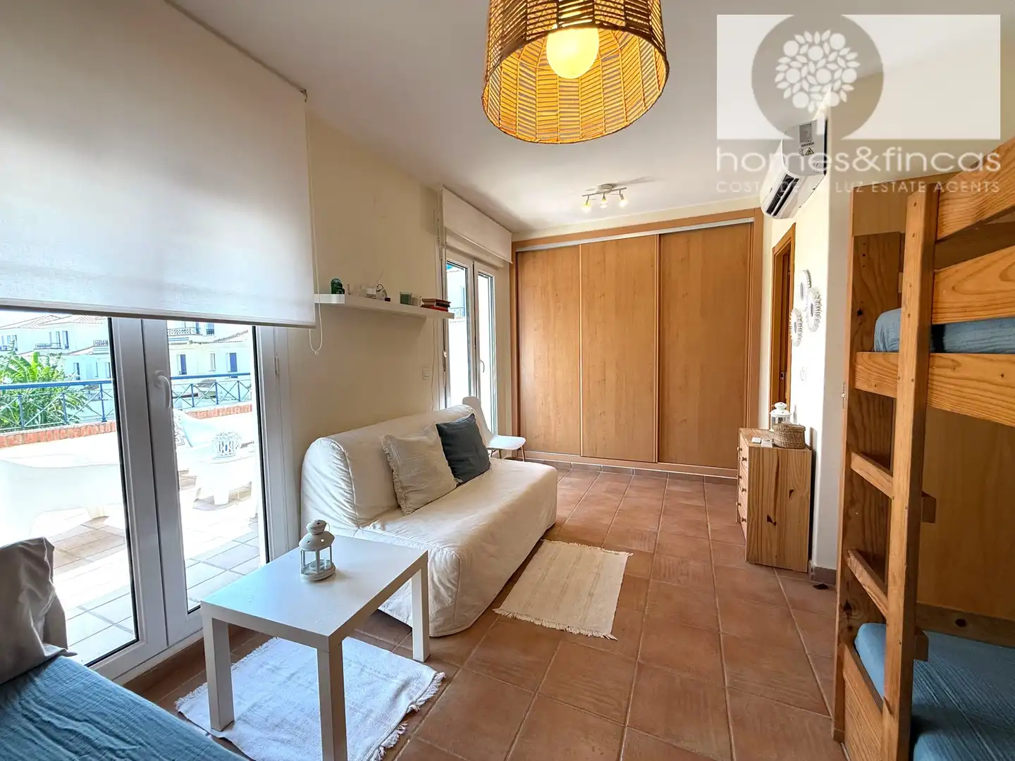 Balcony of Houses for sale in Ayamonte  with Air Conditioner, Terrace and Furnished