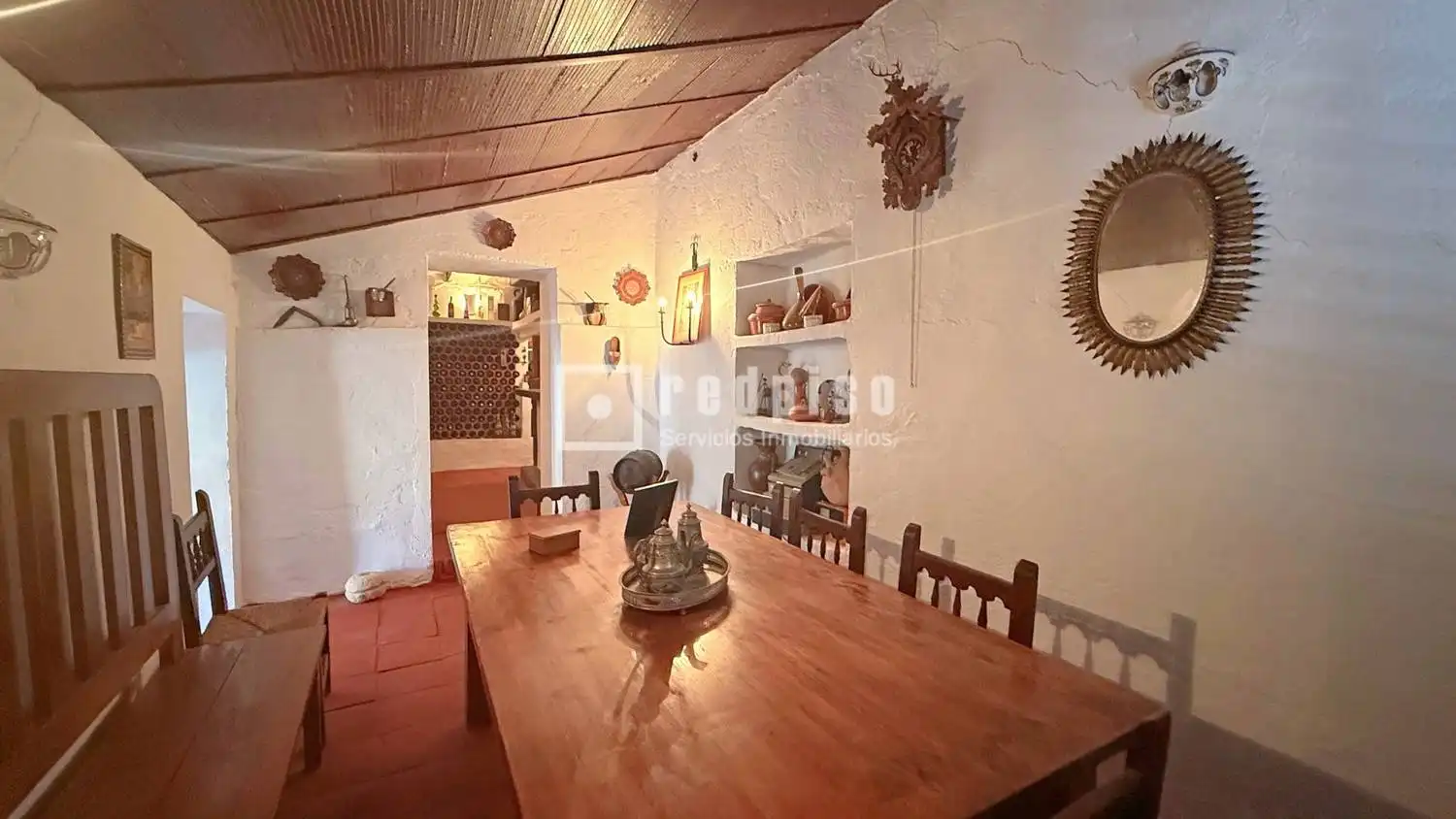 Esszimmer von Haus oder Chalet zum Verkauf in Casabermeja mit Privatgarten, Terrasse und Abstellraum