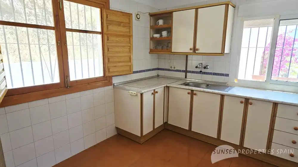 Kitchen of Houses for sale in Cómpeta  with Air Conditioner, Private garden and Swimming Pool