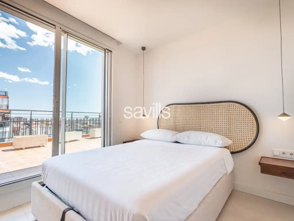 Schlafzimmer von Wohnungen zum Verkauf in Barcelona mit Klimaanlage, Möbliert und Balkon