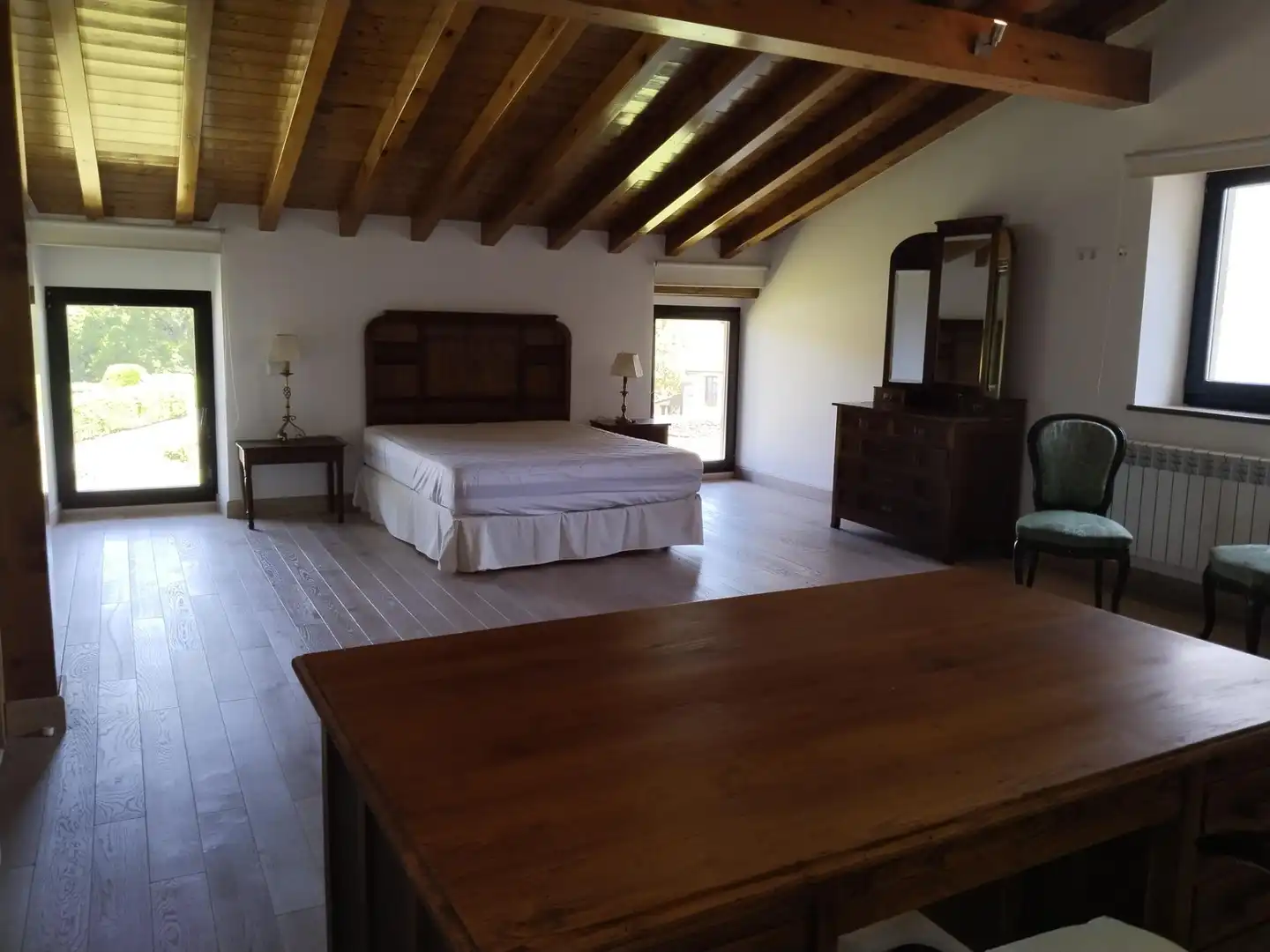 Dormitori de Casa o xalet de lloguer en Molledo amb Calefacció, Jardí privat i Terrassa