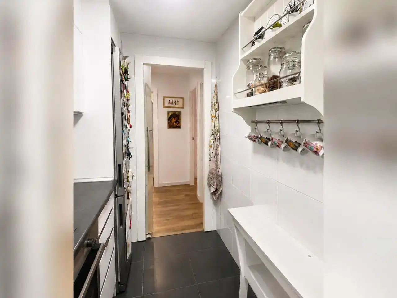 Cocina de Piso en venta en  Madrid Capital con Aire acondicionado, Terraza y Balcón