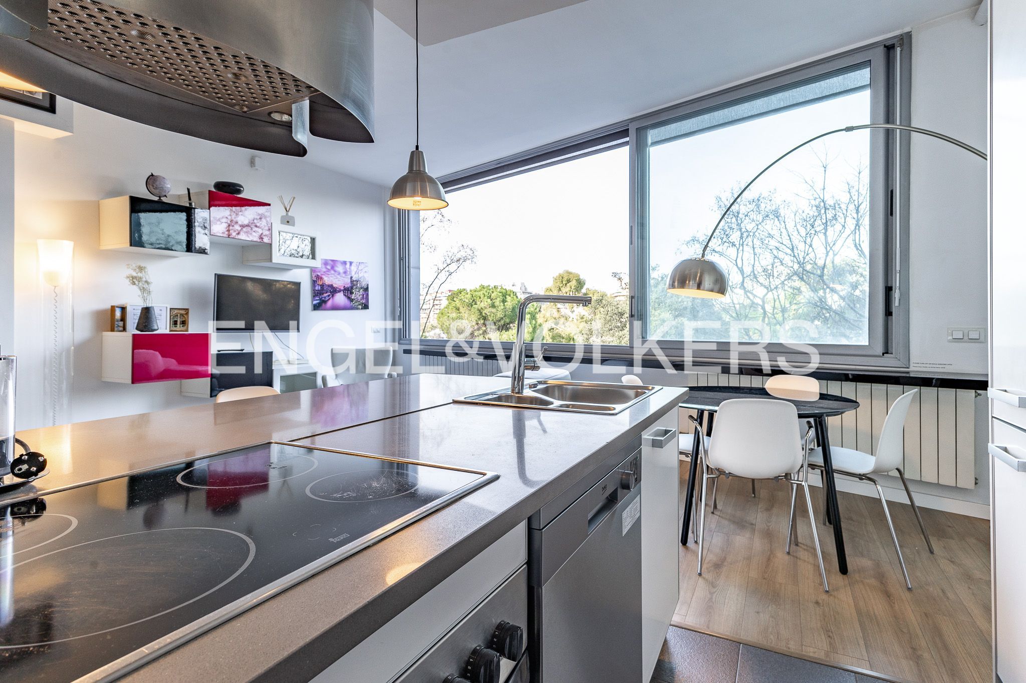 Kitchen of Flat for sale in  Barcelona Capital  with Air Conditioner, Heating and Parquet flooring