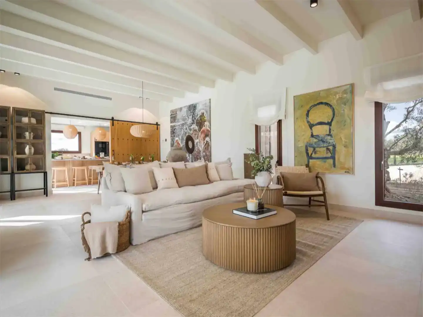 Sala de estar de Piso en venta en Santanyí con Aire acondicionado, Jardín privado y Piscina
