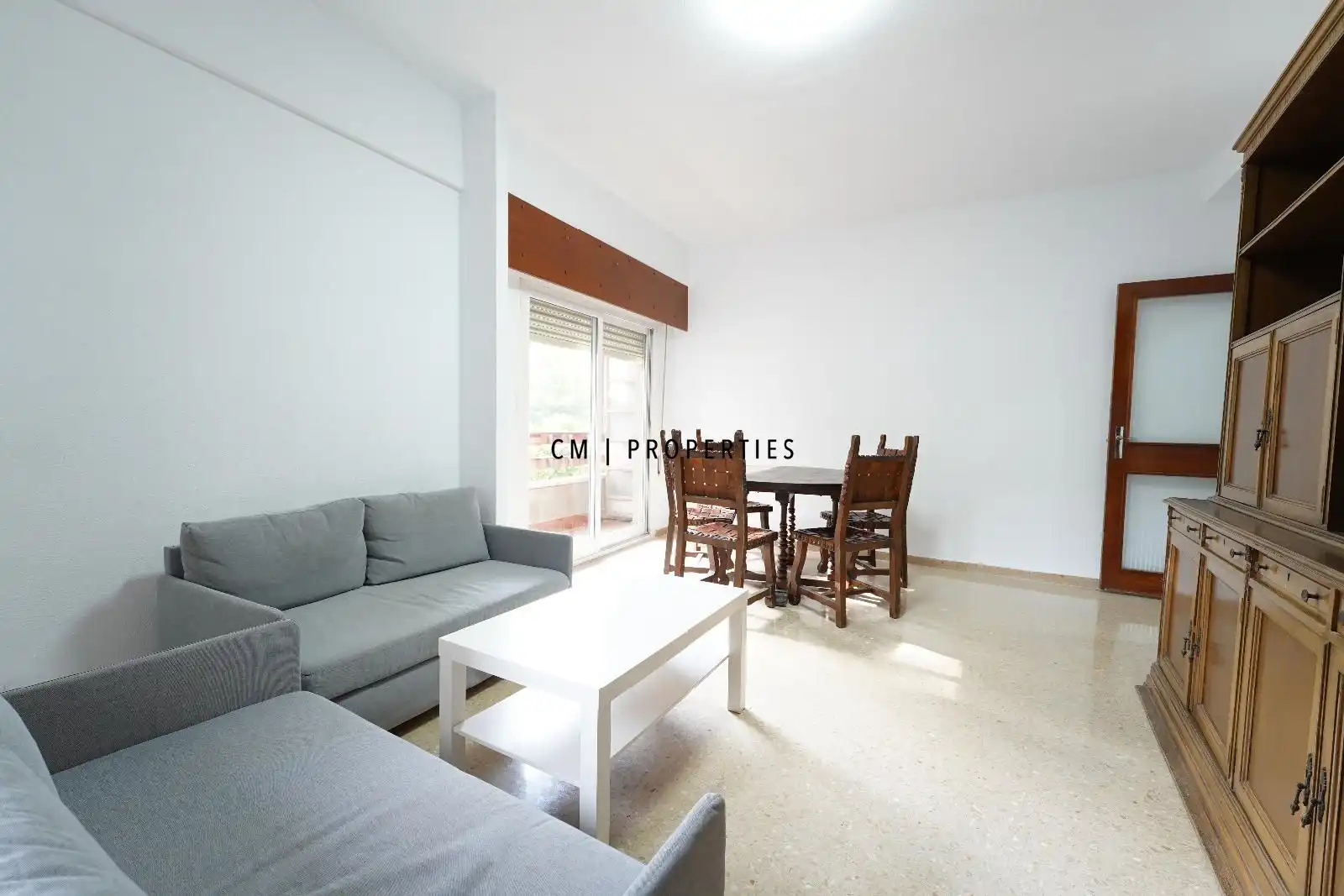 Wohnzimmer von Wohnung zur untervermieten in Valencia mit Klimaanlage, Möbliert und Fernseher