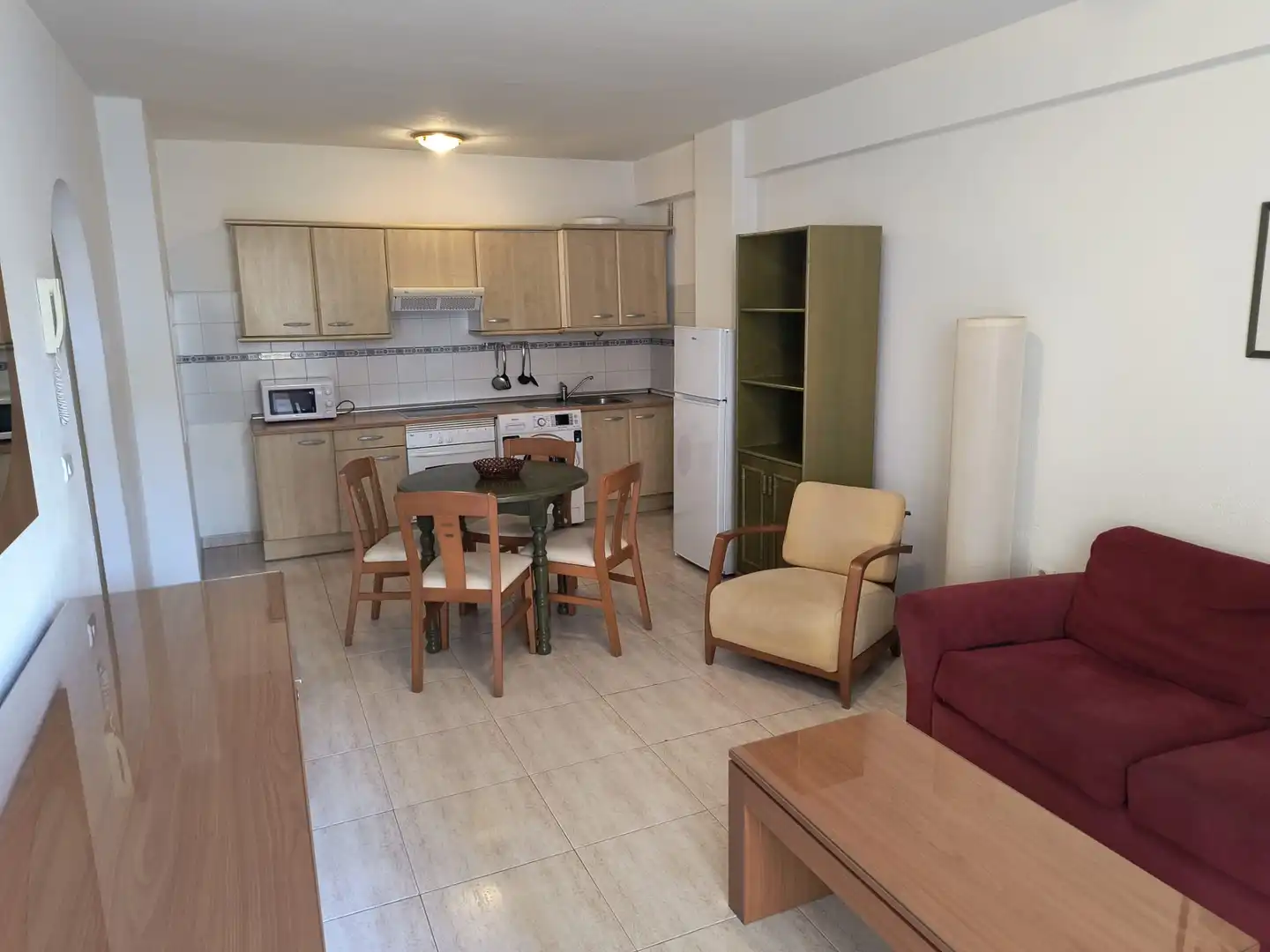 Küche von Wohnung zum Verkauf in Puerto de la Cruz mit Möbliert, Ofen und Fernseher