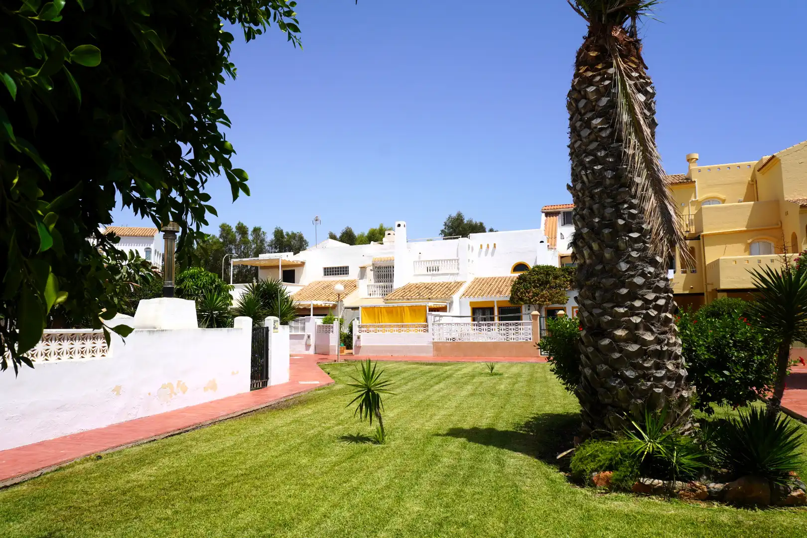 Jardí de Casa adosada en venda en Roquetas de Mar amb Jardí privat, Terrassa i Traster