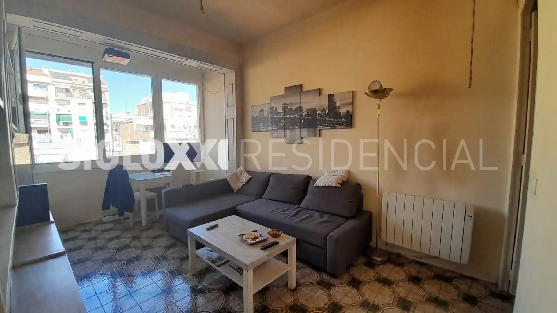 Sala de estar de Piso en venta en Barcelona con Aire acondicionado, Calefacción y Balcón