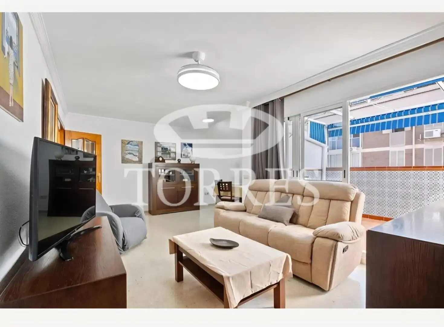 Living room of Attic for sale in Málaga Capital  with Air Conditioner, Terrace and Furnished