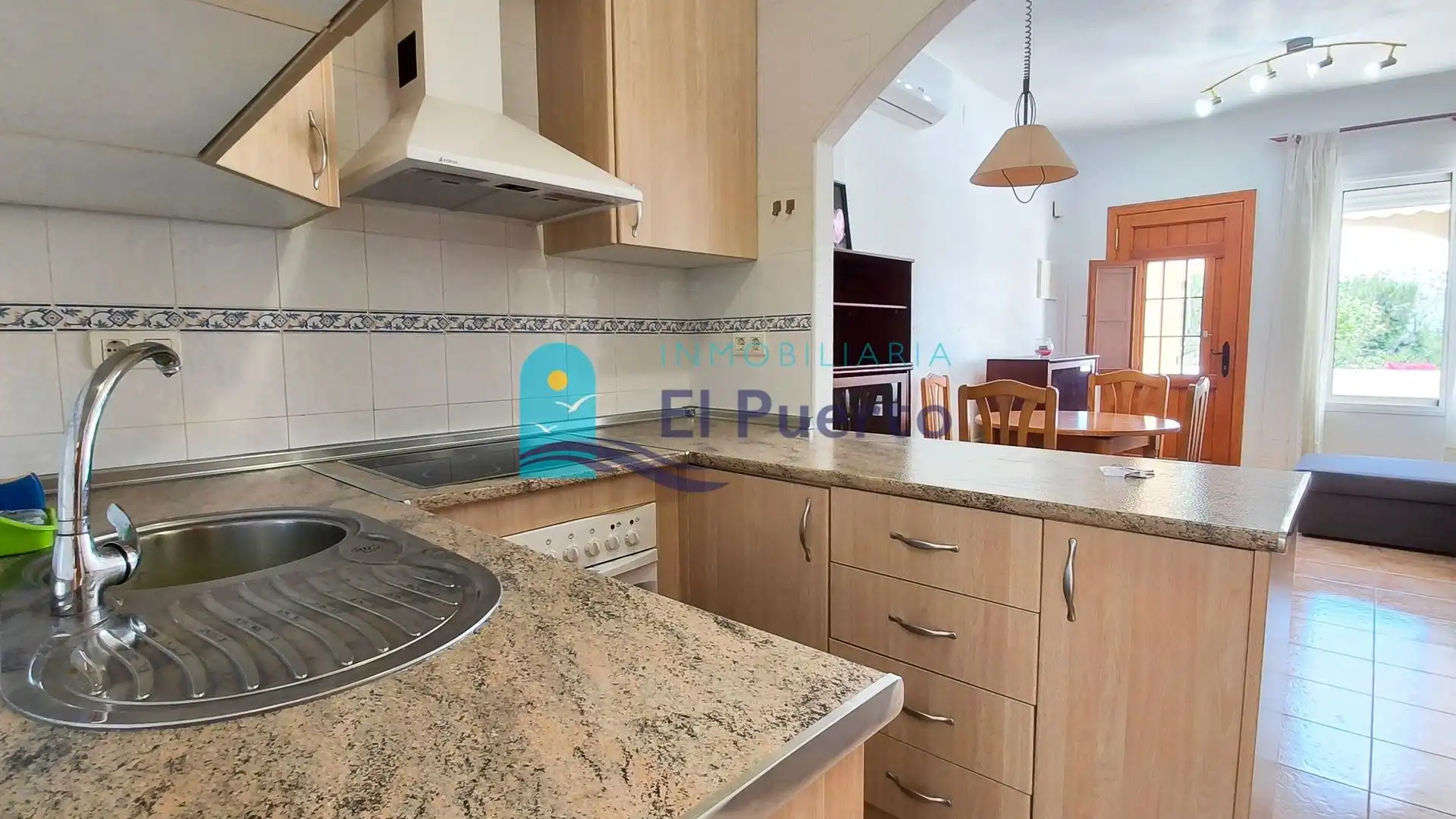 Cuina de Casa o xalet en venda en Mazarrón amb Aire condicionat, Calefacció i Jardí privat