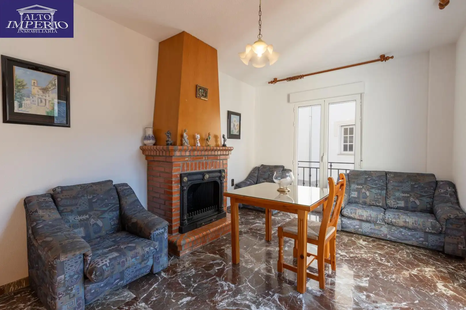Sala de estar de Piso en venta en Güéjar Sierra con Terraza, Trastero y Balcón