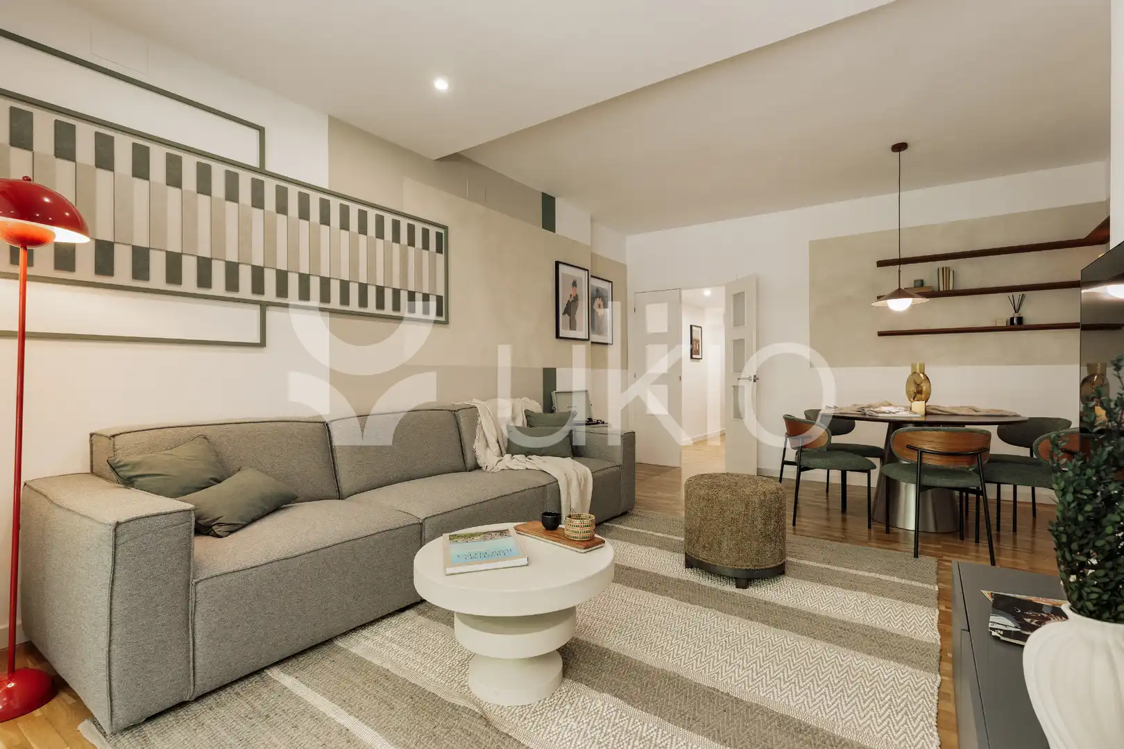 Sala d'estar de Apartament de lloguer en Barcelona amb Aire condicionat, Calefacció i Moblat
