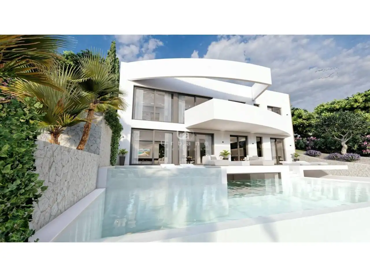 Vista exterior de Casa o chalet en venta en Altea con Aire acondicionado, Jardín privado y Terraza