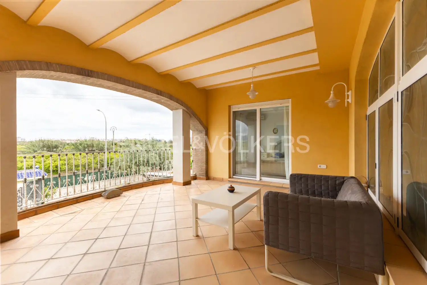 Terraza de Finca rústica en venta en Piles con Aire acondicionado, Calefacción y Jardín privado