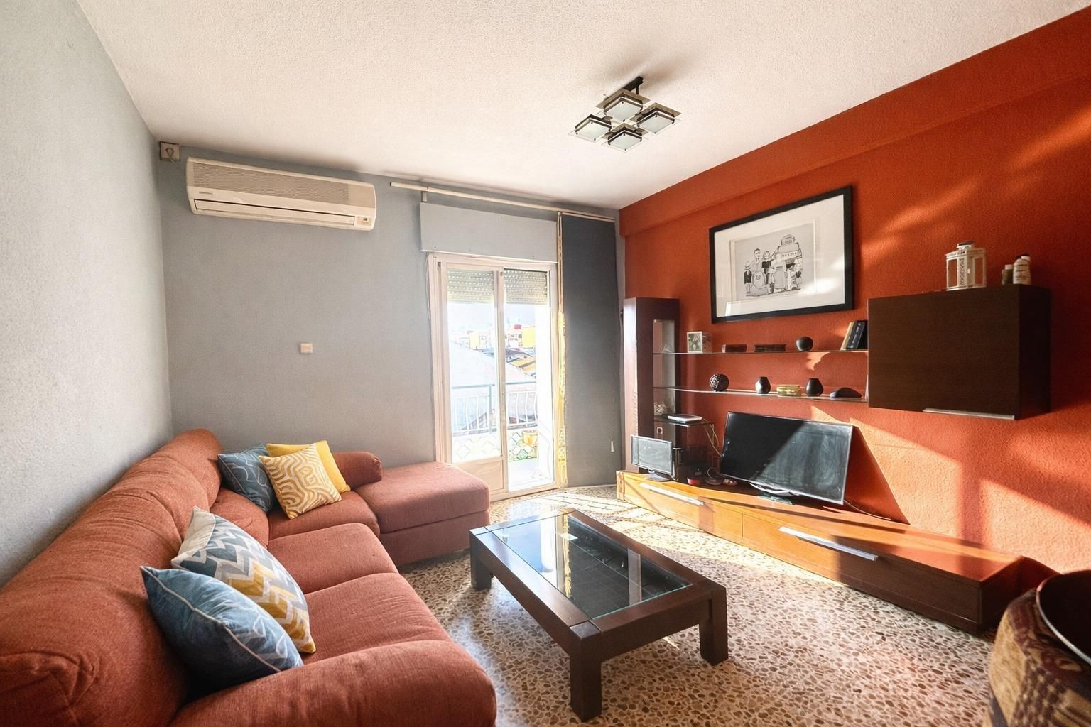 Sala d'estar de Pis en venda en Cartagena amb Aire condicionat, Terrassa i Moblat