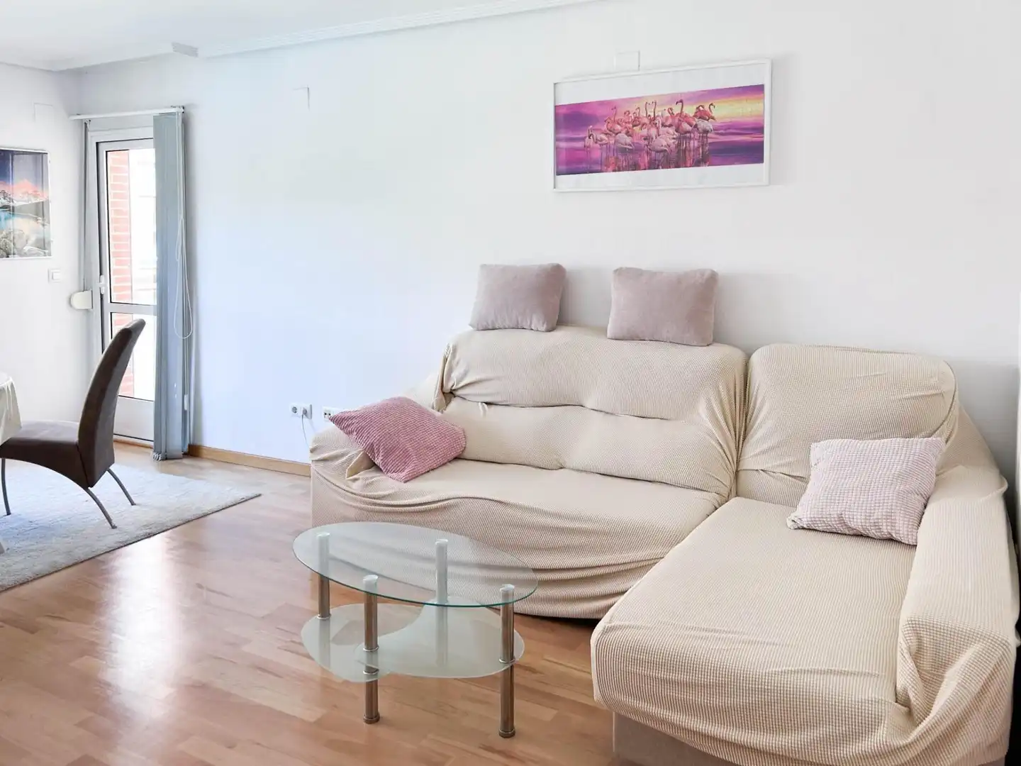 Living room of Flat for rent in Paterna  with Air Conditioner, Heating and Private garden