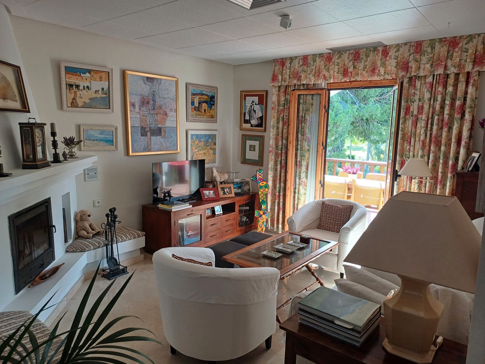 Living room of Flat for sale in Manilva  with Air Conditioner, Terrace and Furnished