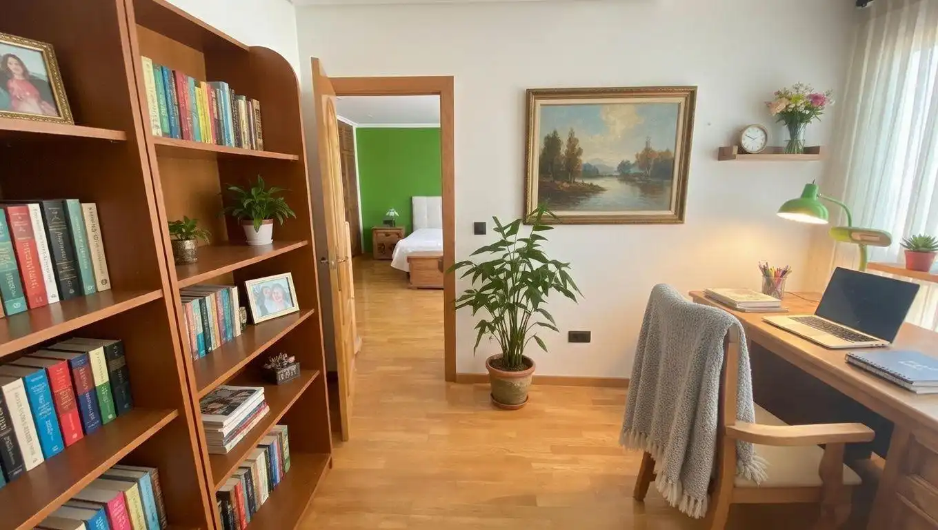 Bedroom of Attic for sale in Silla  with Air Conditioner, Heating and Parquet flooring