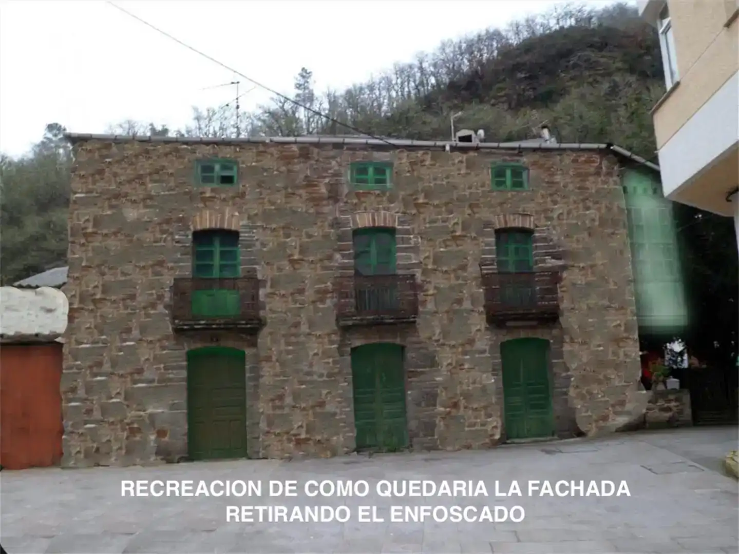 Vista exterior de Casa o chalet en venta en Navia de Suarna con Jardín privado y Balcón