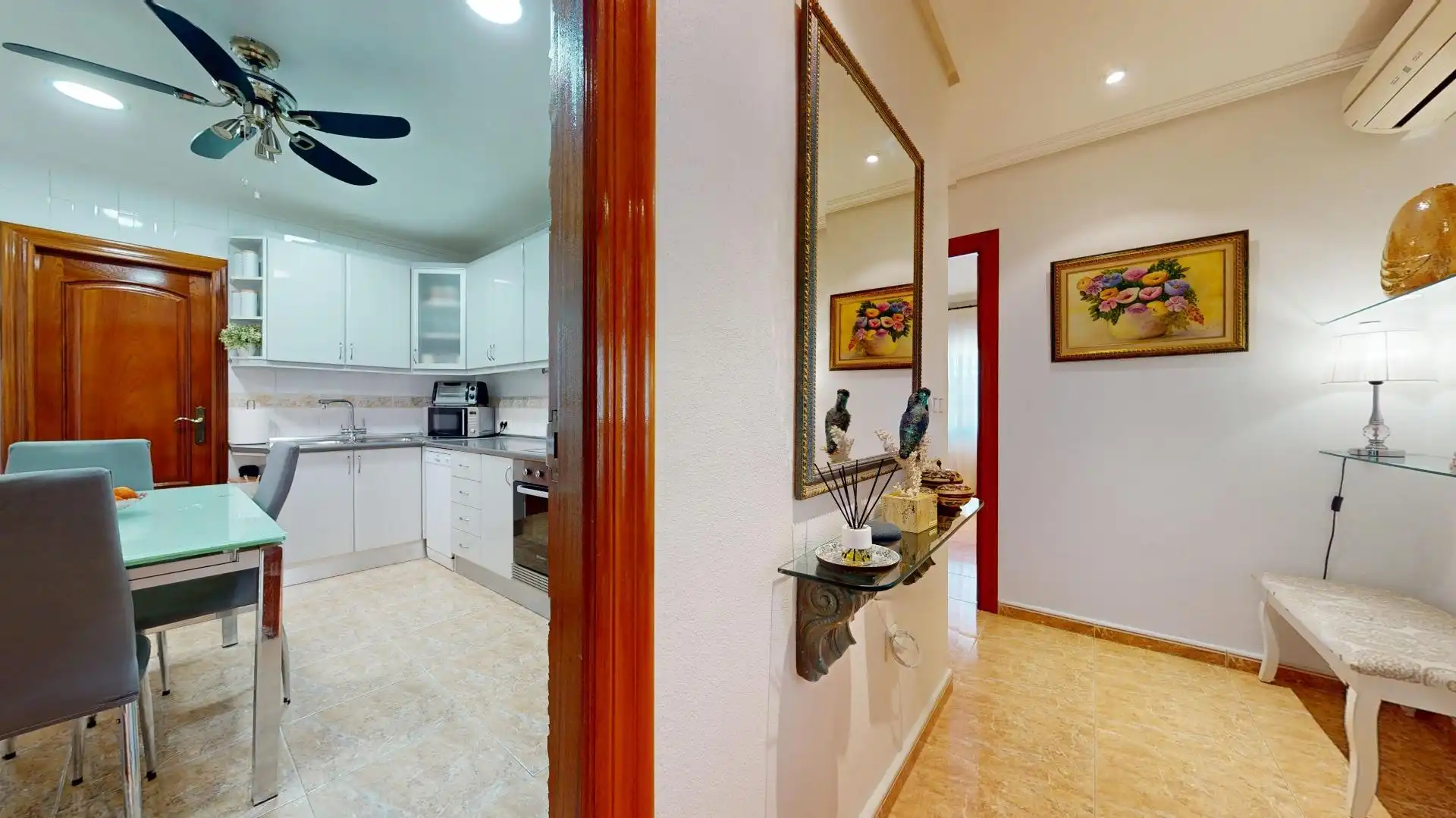 Küche von Wohnung zum Verkauf in San Pedro del Pinatar mit Klimaanlage, Terrasse und Möbliert