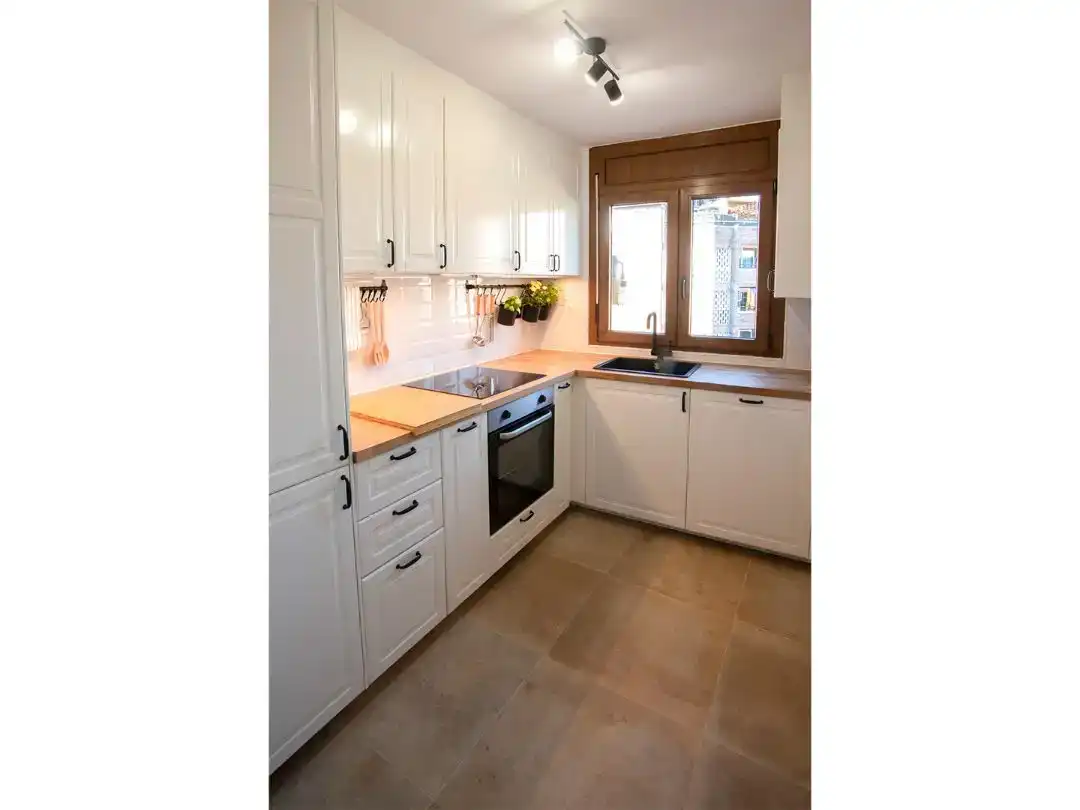 Kitchen of Flat for sale in  Lleida Capital  with Air Conditioner and Balcony