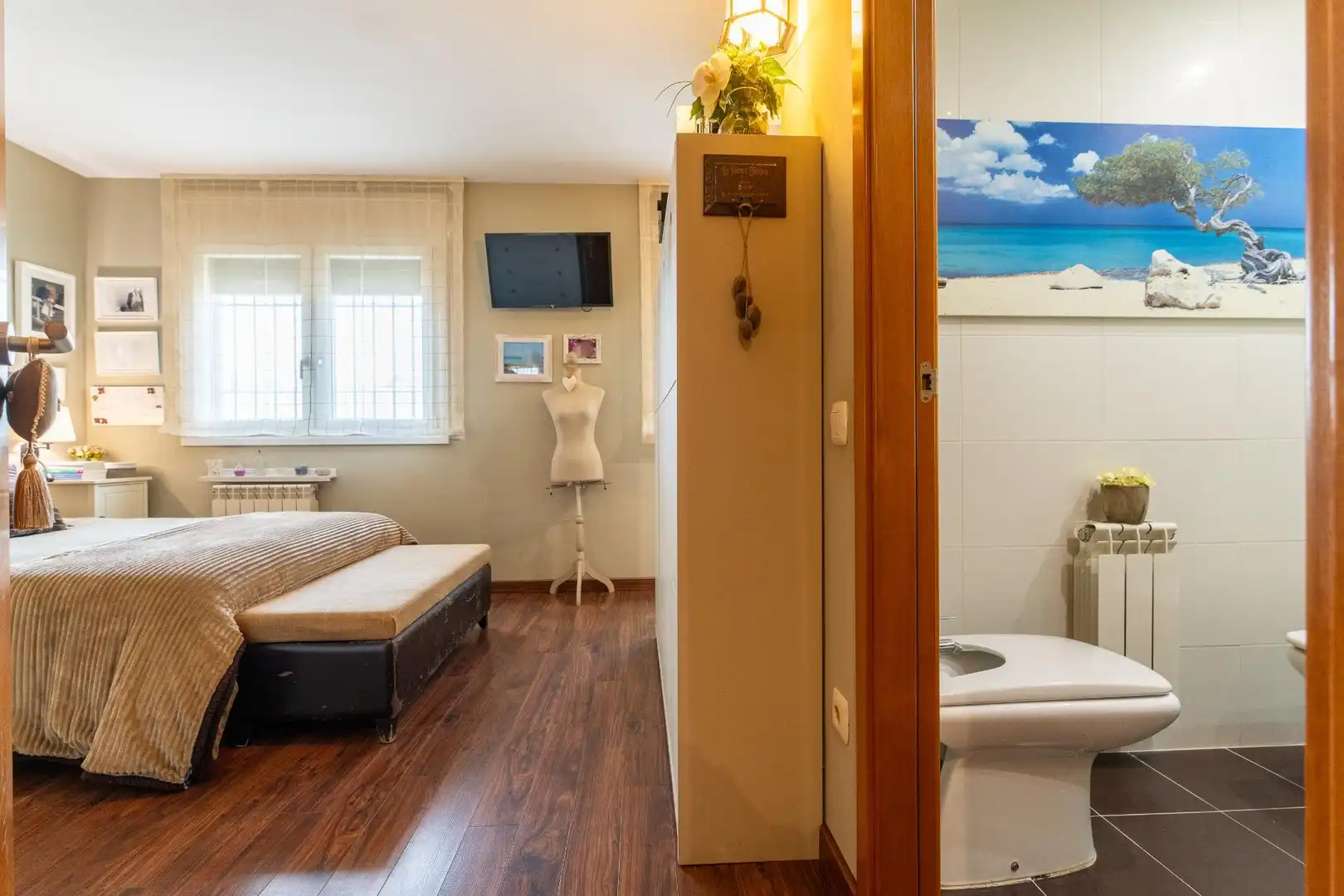 Habitación de Casa adosada en venta en Montbrió del Camp con Aire acondicionado, Calefacción y Jardín privado