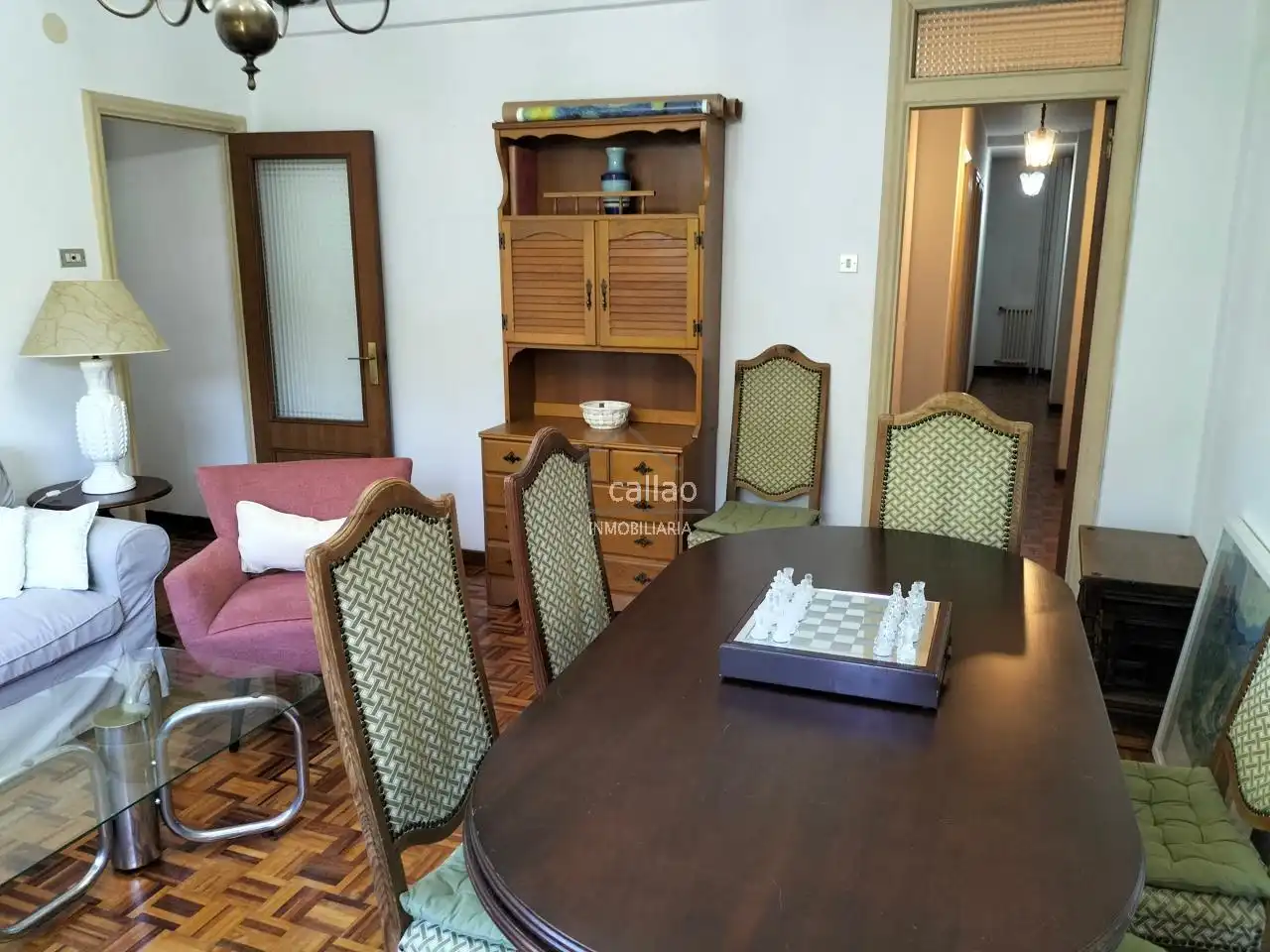Comedor de Piso de alquiler en Ferrol con Calefacción, Parquet y Amueblado