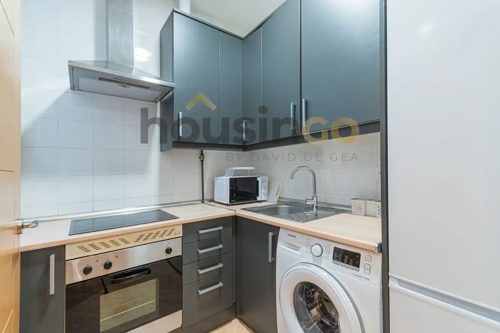 Cocina de Piso de alquiler en Madrid con Aire acondicionado, Calefacción y Amueblado