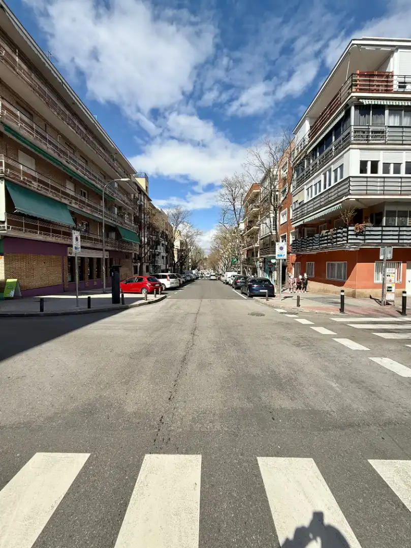 Vista exterior de Planta baja en venta en Madrid con Aire acondicionado, Calefacción y Amueblado