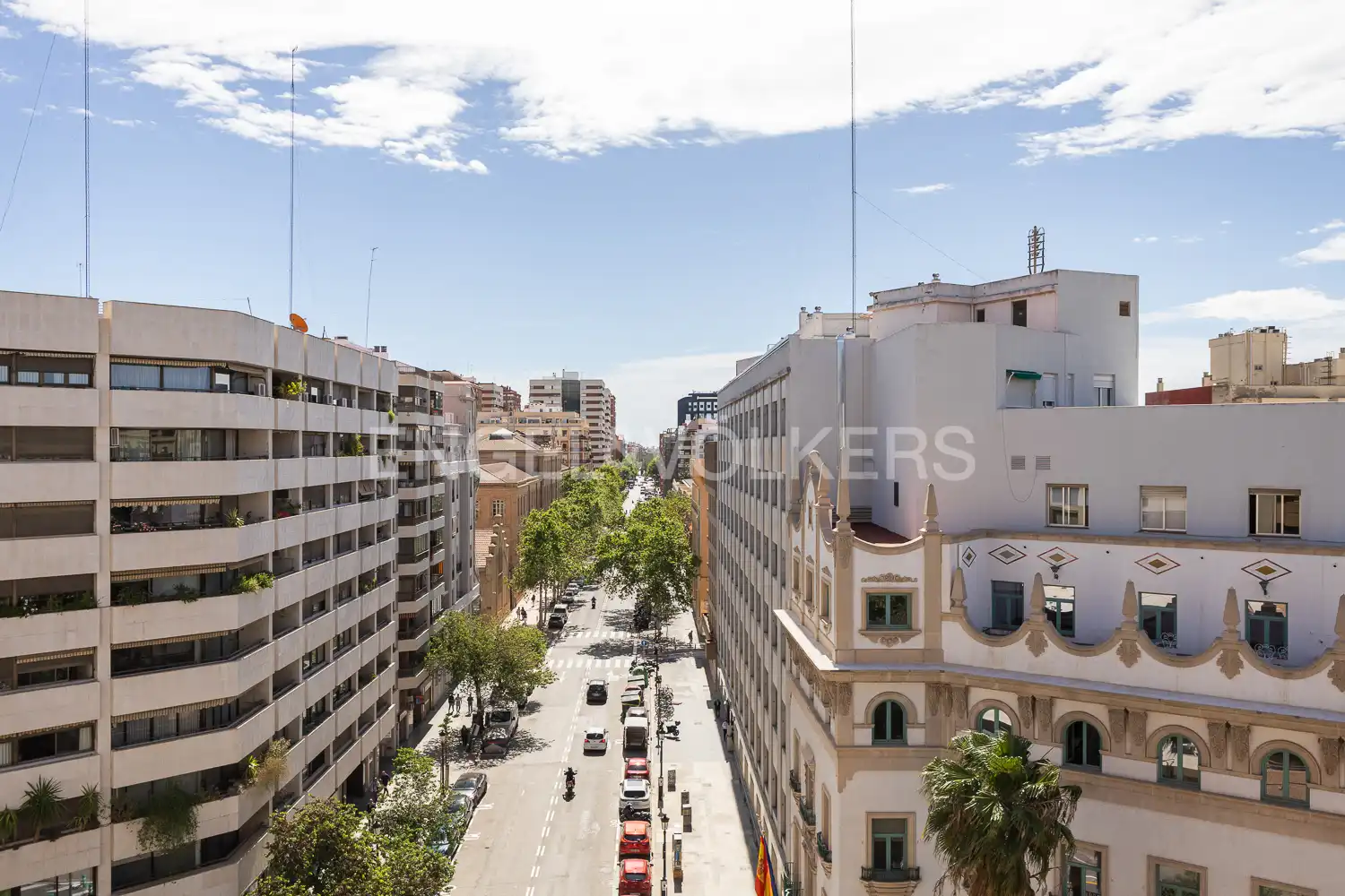 Außenansicht von Wohnung zur Miete in Valencia mit Klimaanlage, Heizung und Terrasse