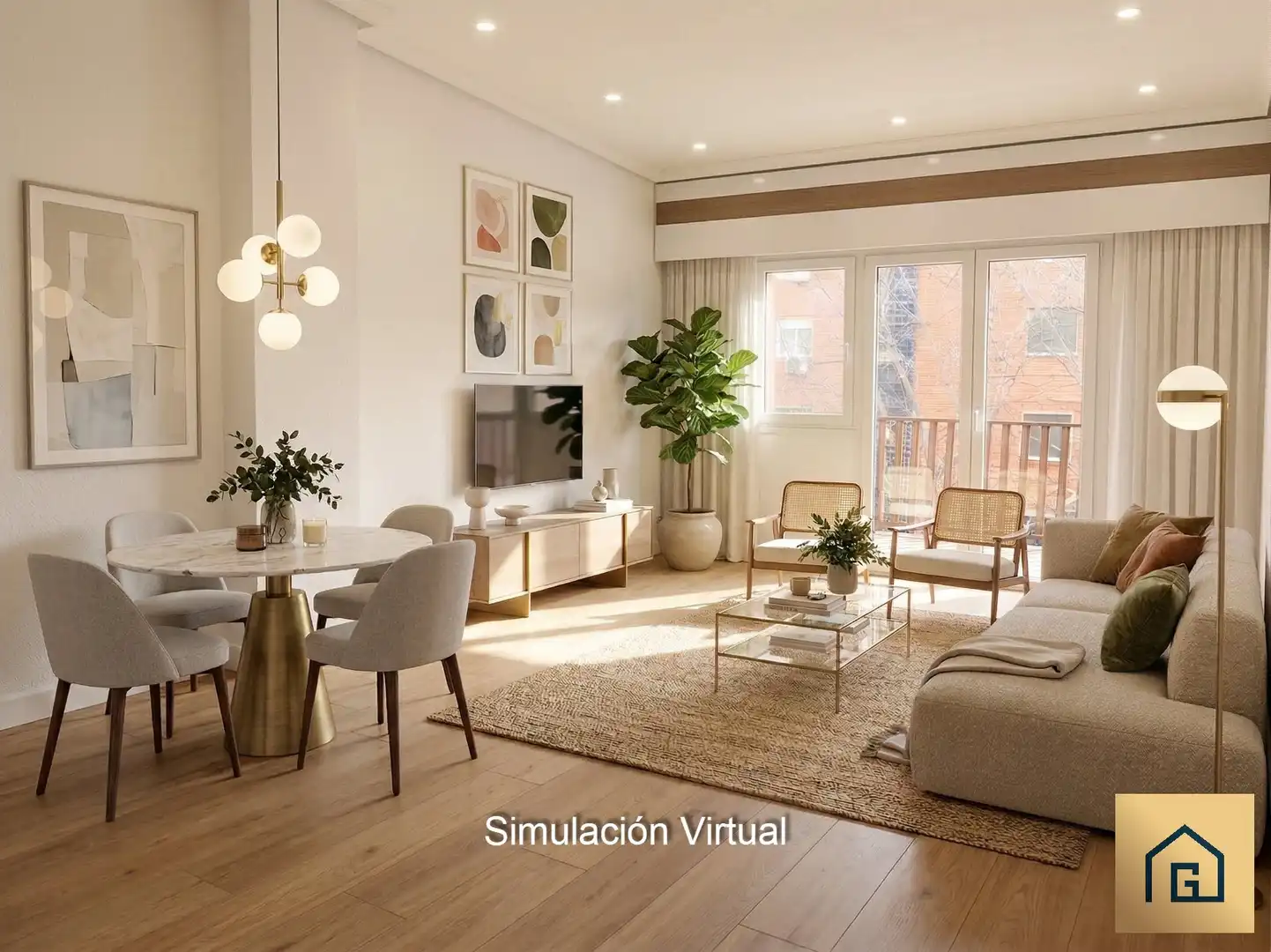 Sala de estar de Piso en venta en Madrid con Aire acondicionado, Calefacción y Terraza