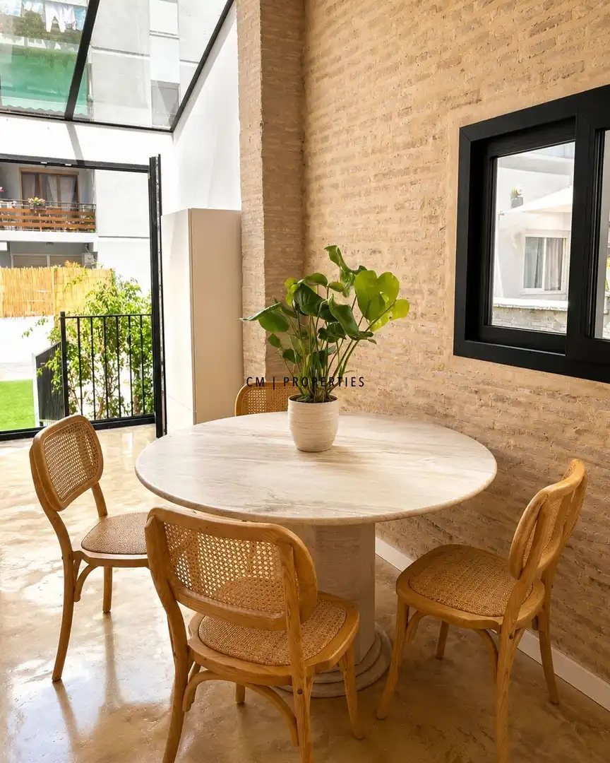 Dining room of Attic for rent in Valencia  with Air Conditioner, Heating and Terrace