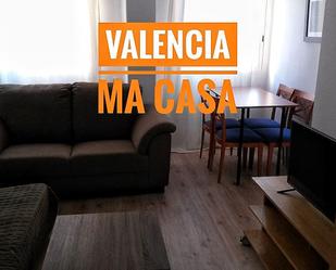 Sala d'estar de Pis de lloguer en  Valencia Capital amb Aire condicionat, Calefacció i Moblat