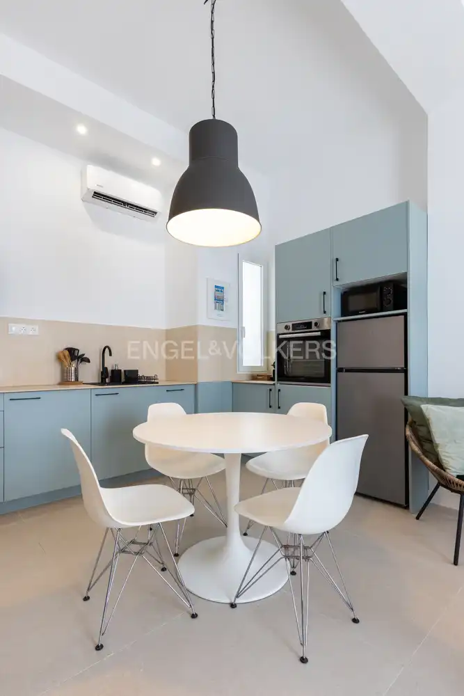 Cocina de Piso de alquiler en Valencia con Aire acondicionado, Calefacción y Terraza