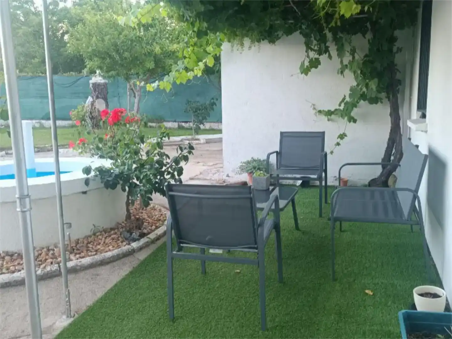 Terrassa de Finca rústica en venda en Villamayor amb Piscina