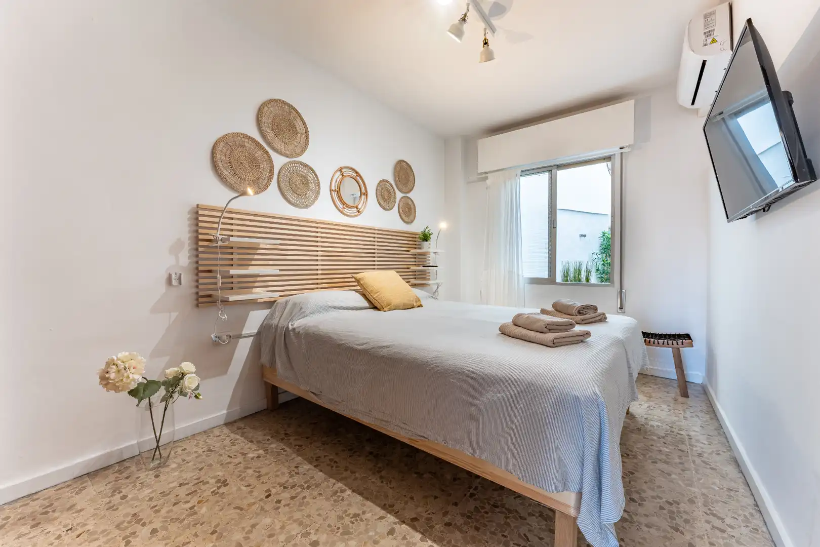 Schlafzimmer von Wohnung zum Verkauf in Málaga mit Klimaanlage, Heizung und Terrasse