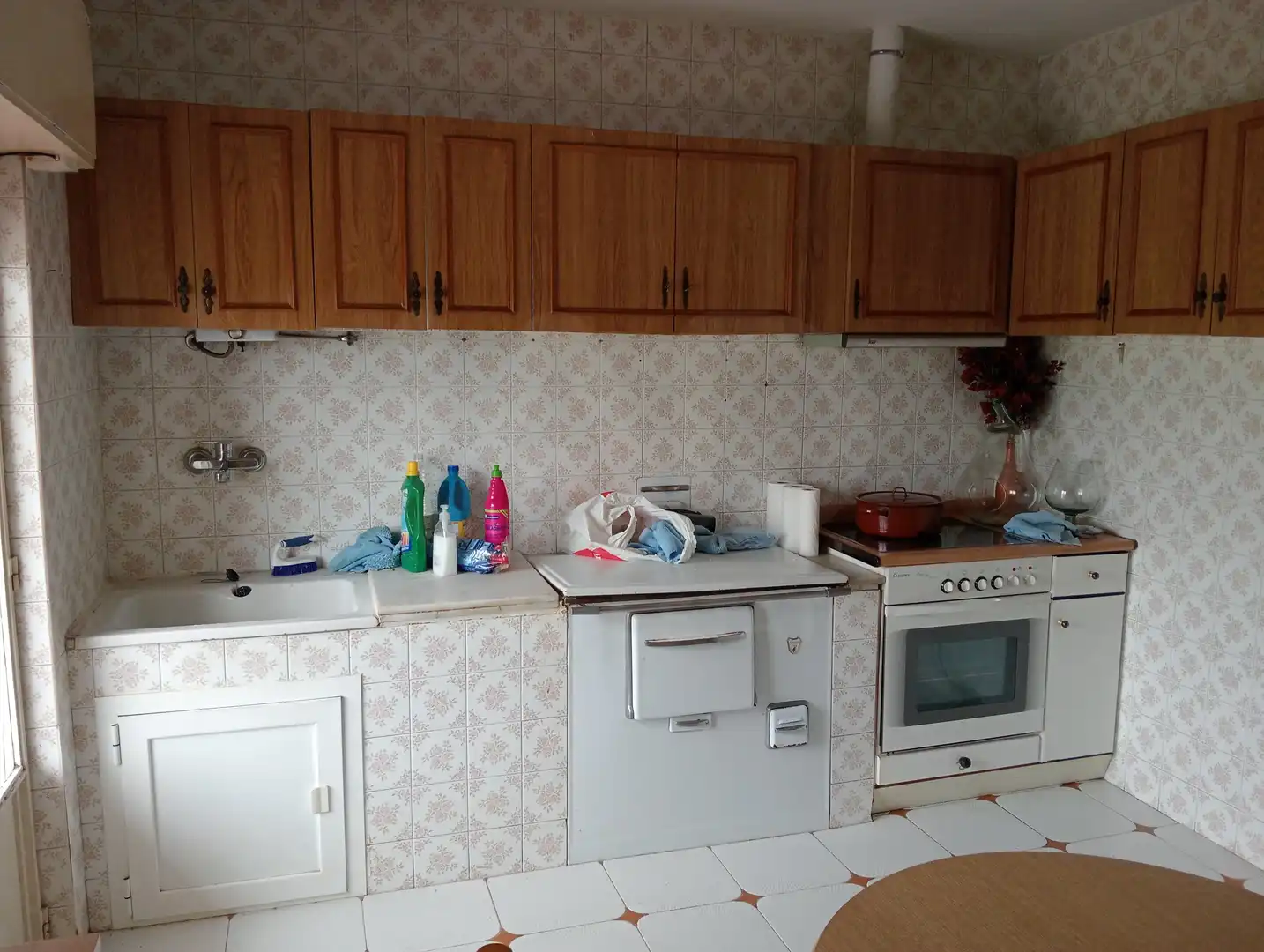 Küche von Wohnung zur Miete in Sariegos mit Heizung und Terrasse