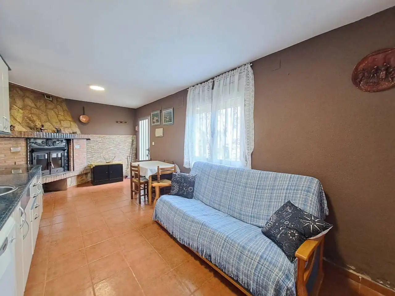 Sala de estar de Casa adosada en venta en Valle de Oca