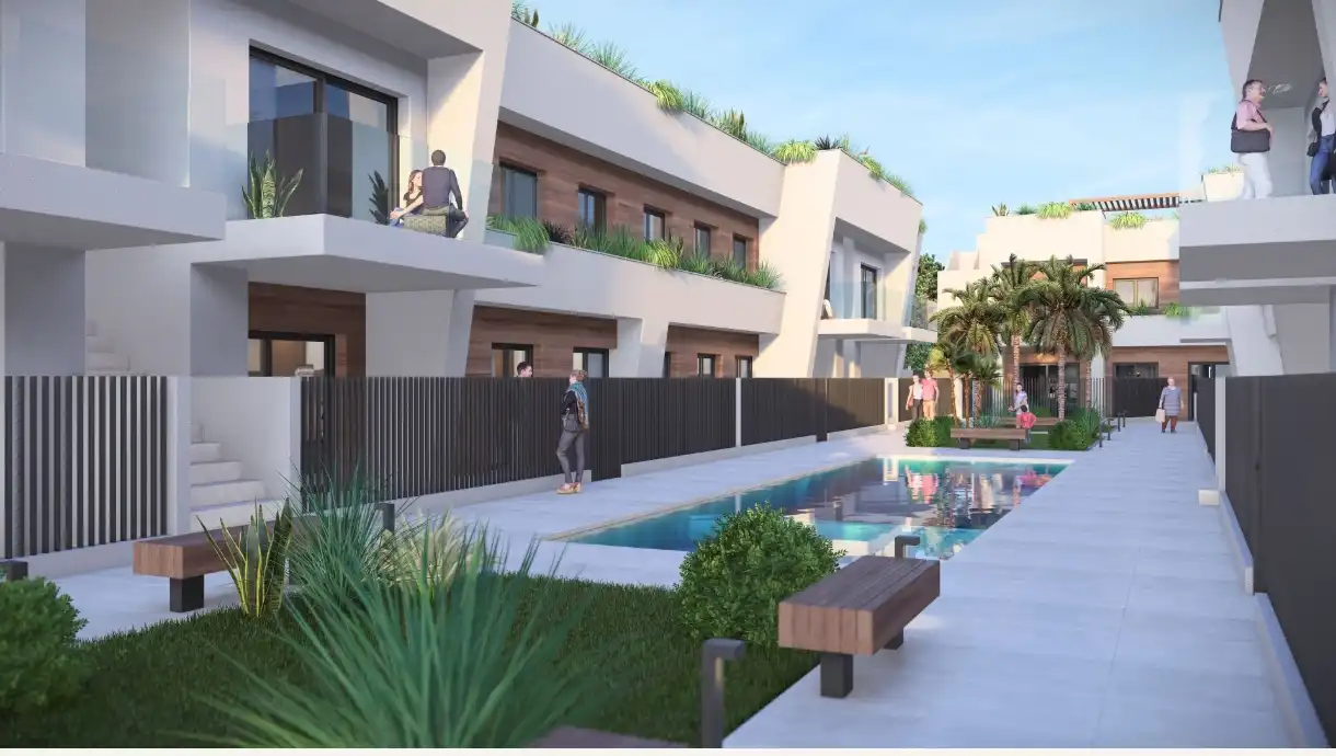 Swimming pool of Houses for sale in Torre-Pacheco  with Air Conditioner, Heating and Private garden