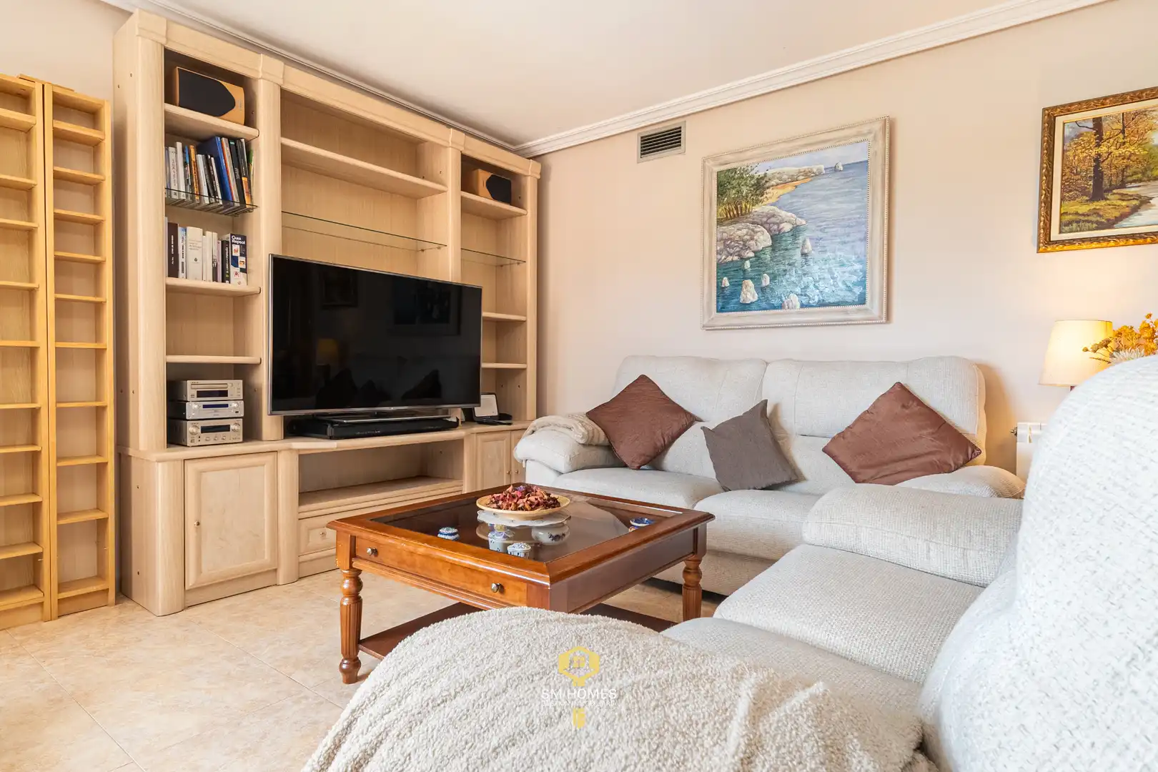 Sala de estar de Piso en venta en Coslada con Aire acondicionado, Trastero y Piscina comunitaria