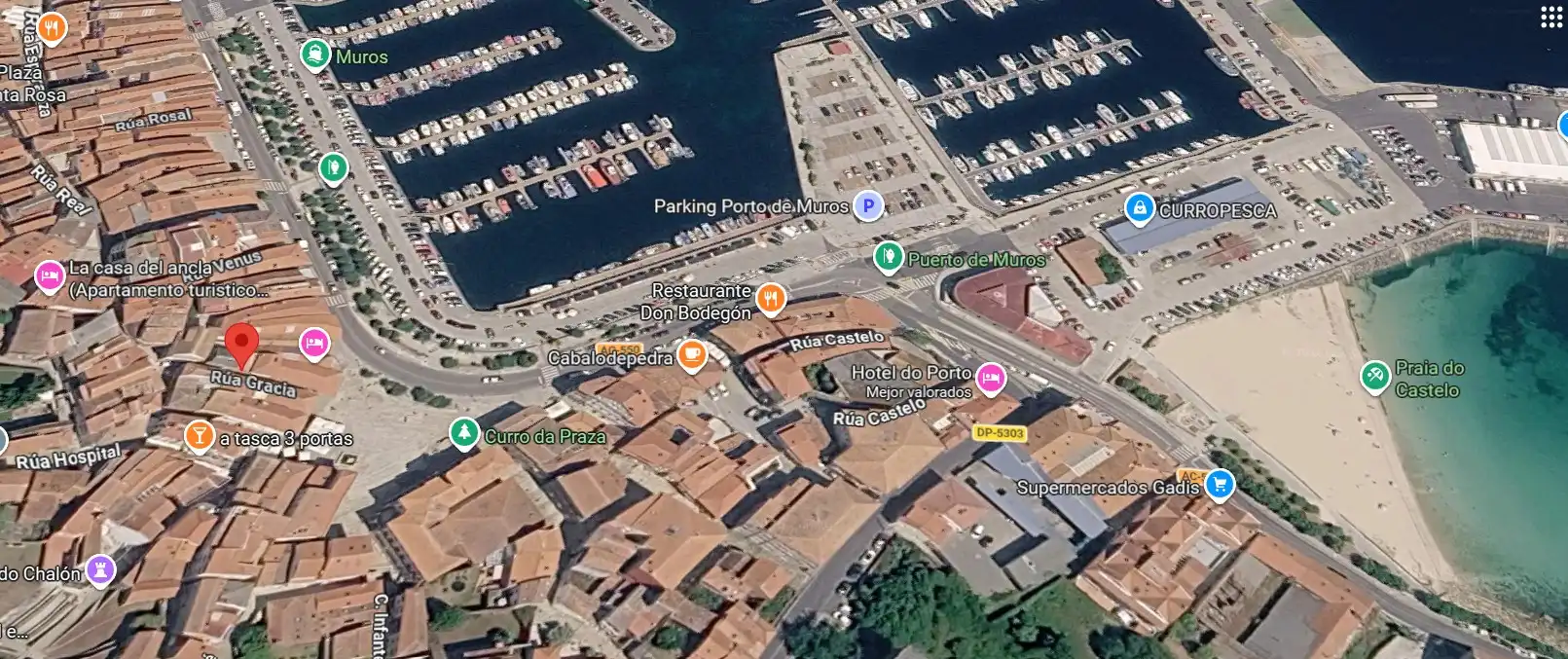 Parking de Casa o chalet en venta en Muros con Amueblado