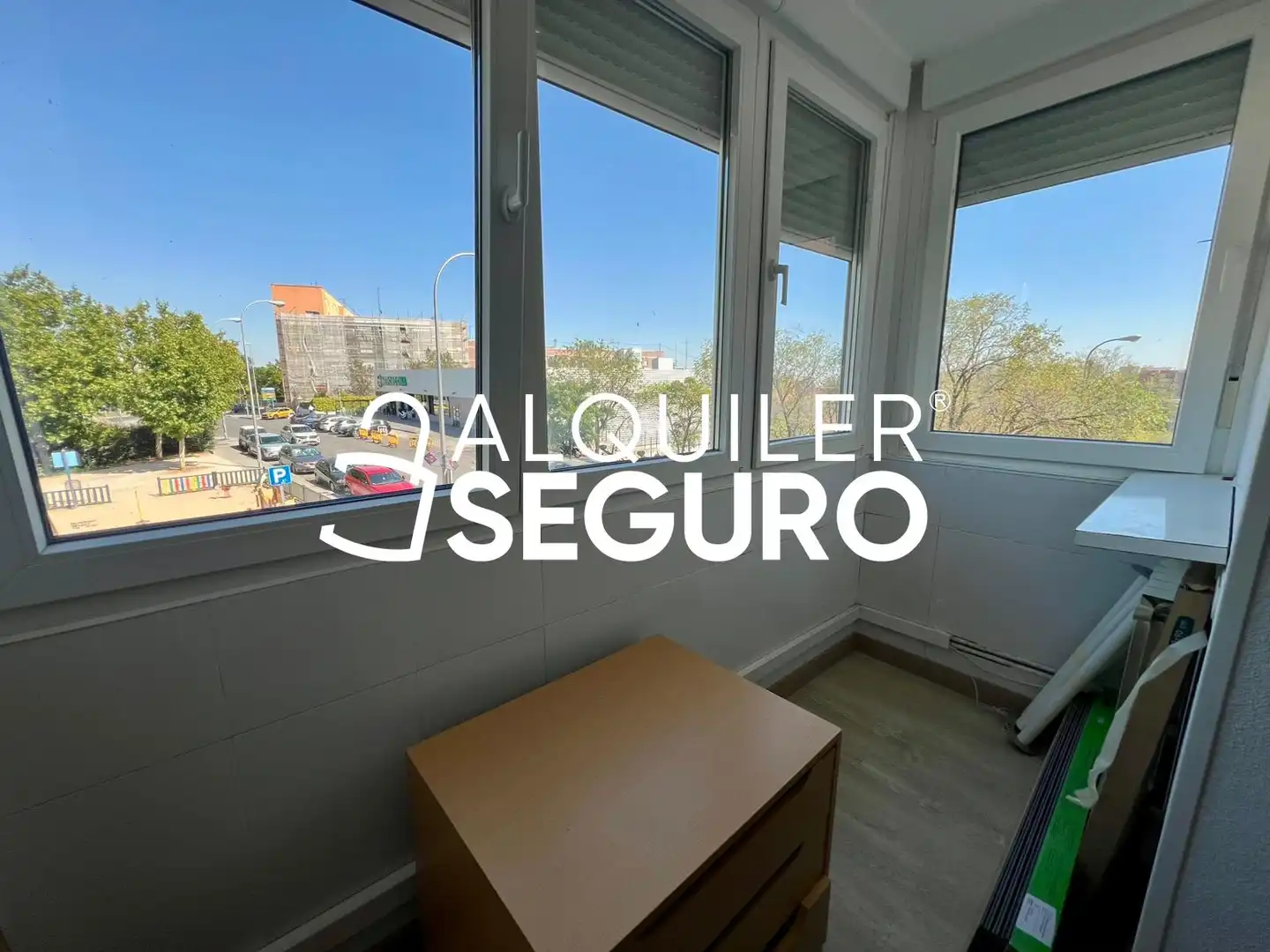 Schlafzimmer von Wohnung zur Miete in Madrid mit Klimaanlage, Heizung und Abstellraum
