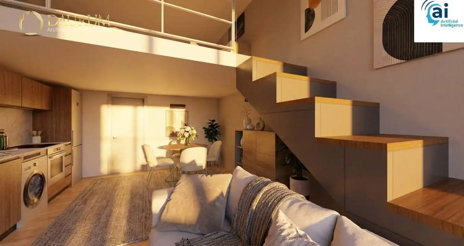 Sala de estar de Dúplex en venta en Madrid con Aire acondicionado y Calefacción