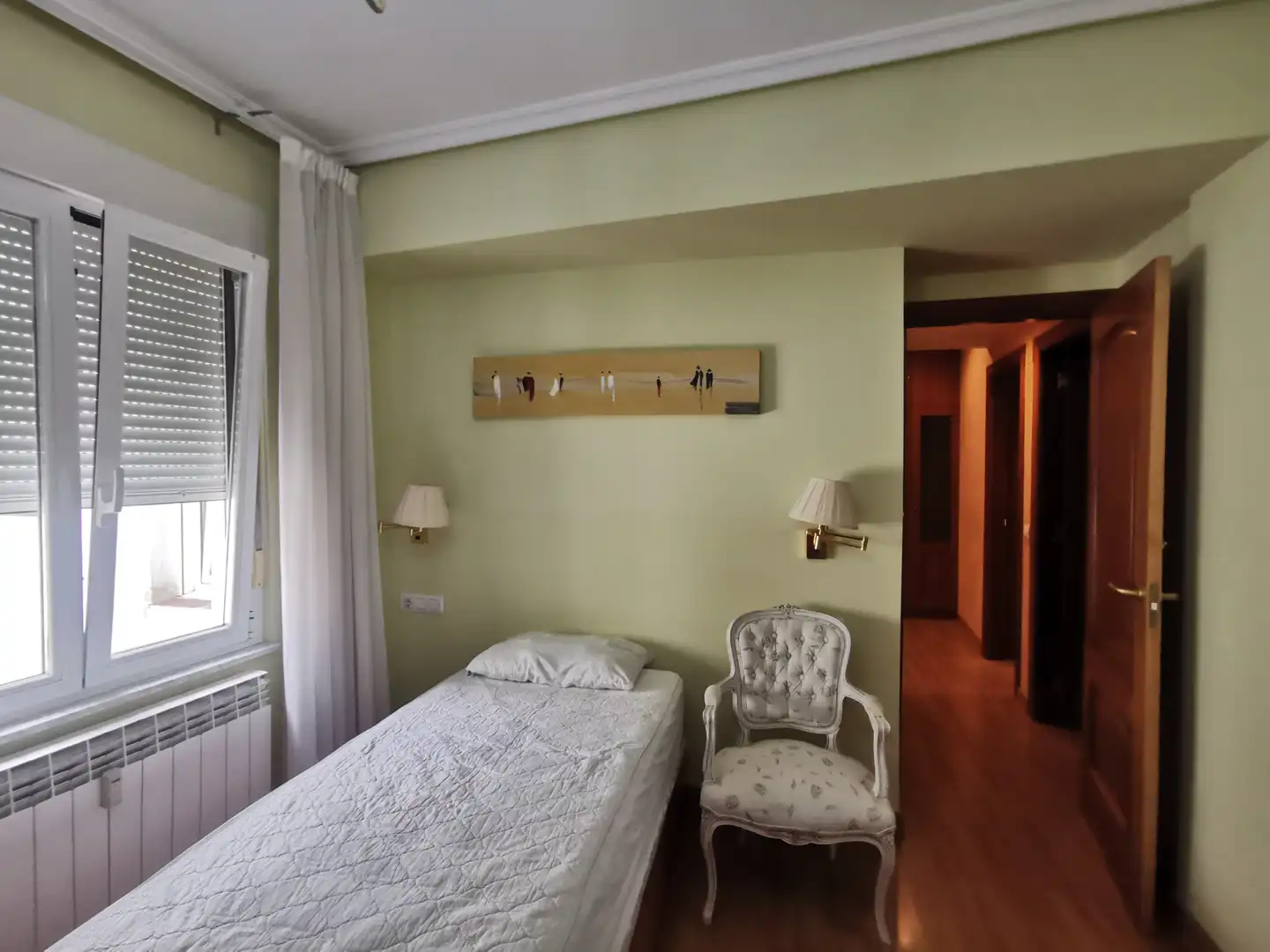 Bedroom of Flat for rent in Salamanca  with Heating, Parquet flooring and Furnished