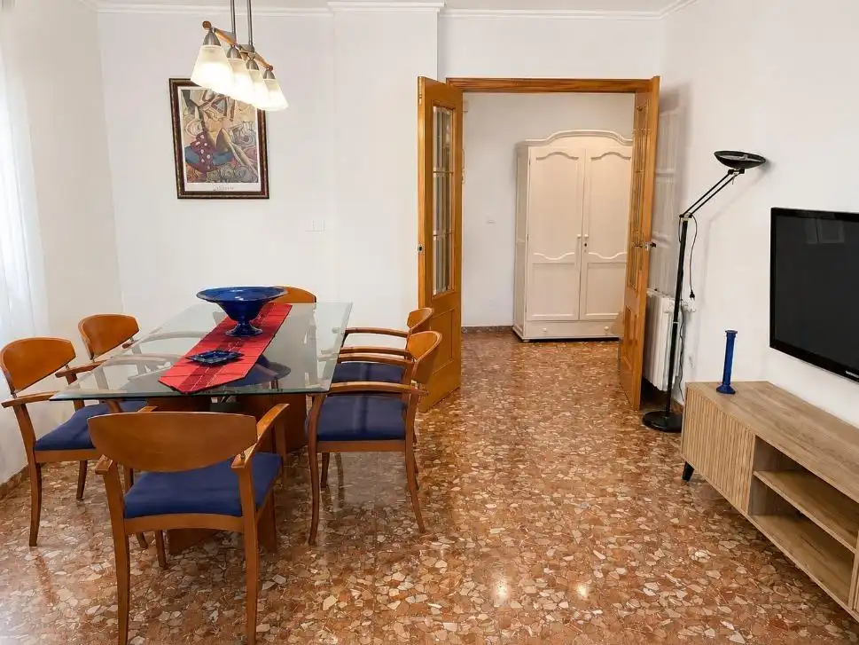 Comedor de Piso de alquiler en Oliva con Calefacción, Terraza y Amueblado